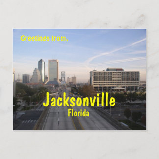 Salutations de Jacksonville Florida, carte postale