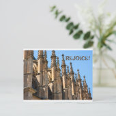 Salutations de joie carte basée sur la foi chrétie (Debout devant)