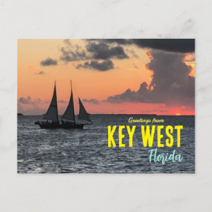 Salutations de Key West Floride Carte postale du c