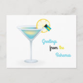 Salutations de la carte de vacances de cocktail (Devant)