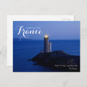 Salutations de la carte phare France Petit Minou (Devant / Derrière)
