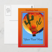 Salutations de la carte postale (Devant / Derrière)