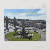 Salutations de la carte postale Barcelone (Devant)