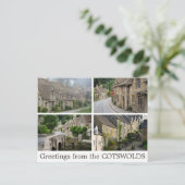 Salutations de la carte postale collage Cotswolds (Debout devant)