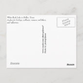 Salutations de la carte postale de Dallas (Dos)