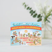 Salutations de la carte postale de la Californie d (Debout devant)