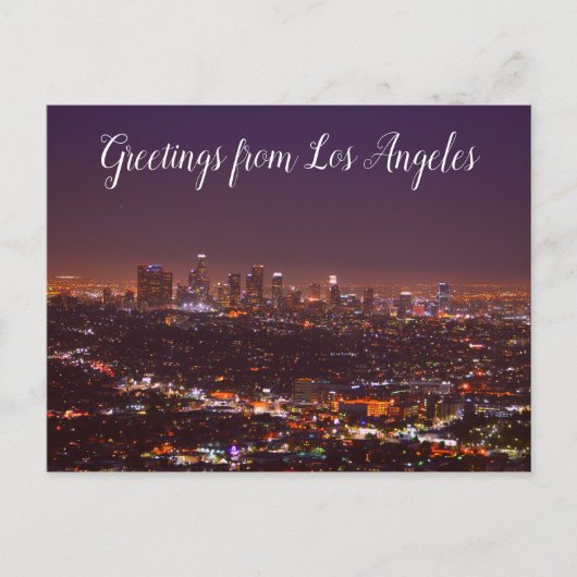 Salutations de la carte postale de Los Angeles (Devant)