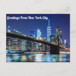 Salutations de la carte postale de New York