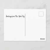 Salutations de la carte postale de New York (Dos)