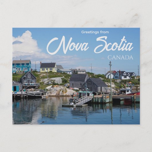 Salutations de la carte postale de Nouvelle-Écosse (Devant)