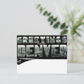 Salutations de la carte postale DENVER (Debout devant)