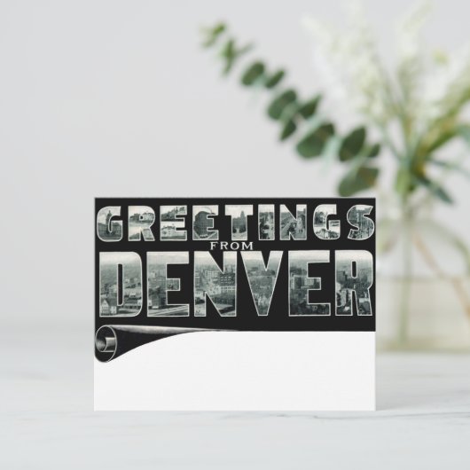 Salutations de la carte postale DENVER (Debout devant)