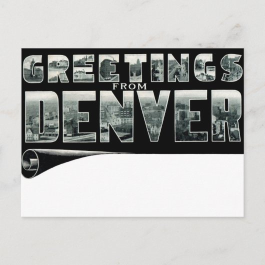 Salutations de la carte postale DENVER (Devant)