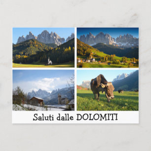 Salutations de la carte postale Dolomites