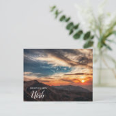 Salutations de la carte postale du coucher de sole (Debout devant)