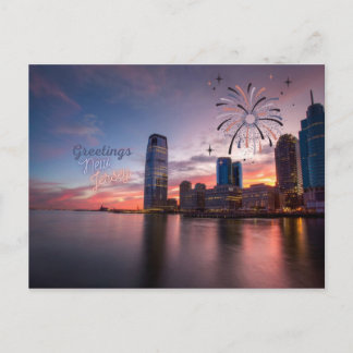  Salutations de la carte postale du New Jersey