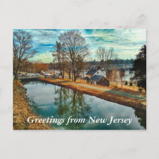 Salutations de la carte postale du New Jersey