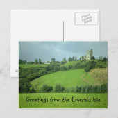 Salutations de la carte postale Emerald Isle (Devant / Derrière)