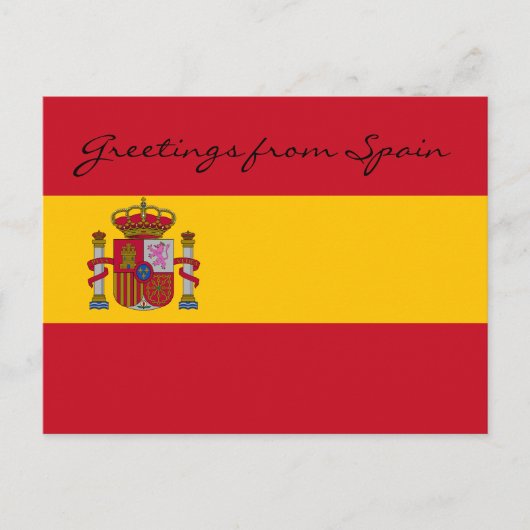 Salutations de la carte postale Espagne (Devant)