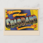 Salutations de la carte postale grand format du Co (Devant)