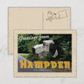 Salutations de la carte postale Hampden (Devant / Derrière)