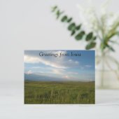 Salutations de la carte postale Iowa (Debout devant)