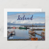 Salutations de la carte postale islandaise Husavik (Devant / Derrière)