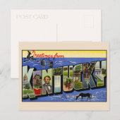 Salutations de la carte postale Kentucky Grande Le (Devant / Derrière)