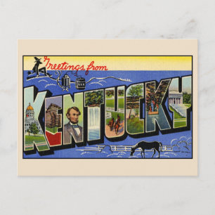 Salutations de la carte postale Kentucky Grande Le