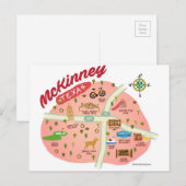 Salutations de la carte postale McKinney (Devant / Derrière)