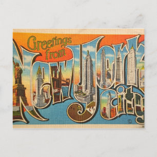Salutations de la carte postale New York