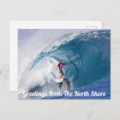 Salutations De La Carte Postale North Shore (Devant / Derrière)