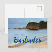 Salutations de la carte postale panoramique de la (Devant / Derrière)