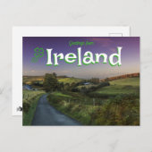 Salutations de la carte postale Pittoresque irland (Devant / Derrière)