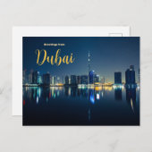 Salutations de la carte postale Pittoresque Skylin (Devant / Derrière)