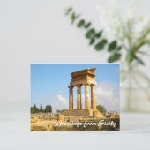 Salutations de la carte postale Sicile (Debout devant)