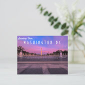 Salutations de la carte postale Washington DC (Debout devant)