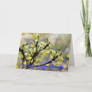 Salutations de la carte Western Australia Card