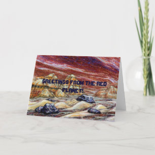 Salutations de la Planète Rouge ! Carte personnali