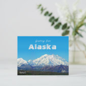 Salutations de l'Alaska Denali Carte Postale Paysa (Debout devant)
