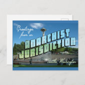 Salutations de l'anarchiste Seattle ! Carte postal (Devant / Derrière)