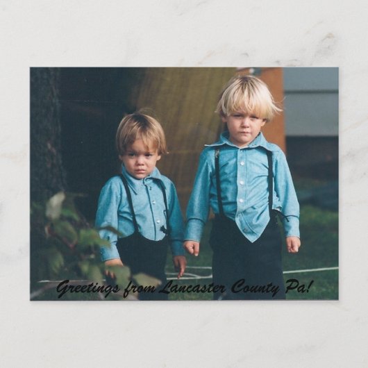 Salutations de Lancaster County Pa! Carte postale (Devant)
