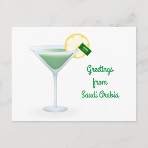Salutations De L'Arabie Saoudite Cocktail Carte Po