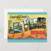 Salutations de Las Vegas Nevada Travel Carte posta (Devant / Derrière)