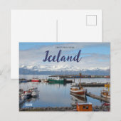 Salutations de l'Islande Carte postale Husavik (Devant / Derrière)