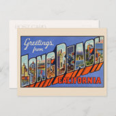 Salutations de Long Beach - Carte postale grand fo (Devant / Derrière)