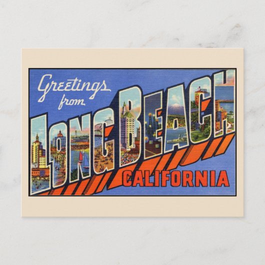 Salutations de Long Beach - Carte postale grand fo (Devant)