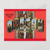 Salutations de l'Oregon  Carte postale (Devant)