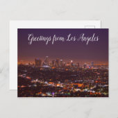 Salutations de Los Angeles Carte Postale Horizon (Devant / Derrière)