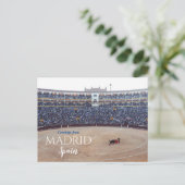 Salutations de Madrid Espagne Carte postale (Debout devant)